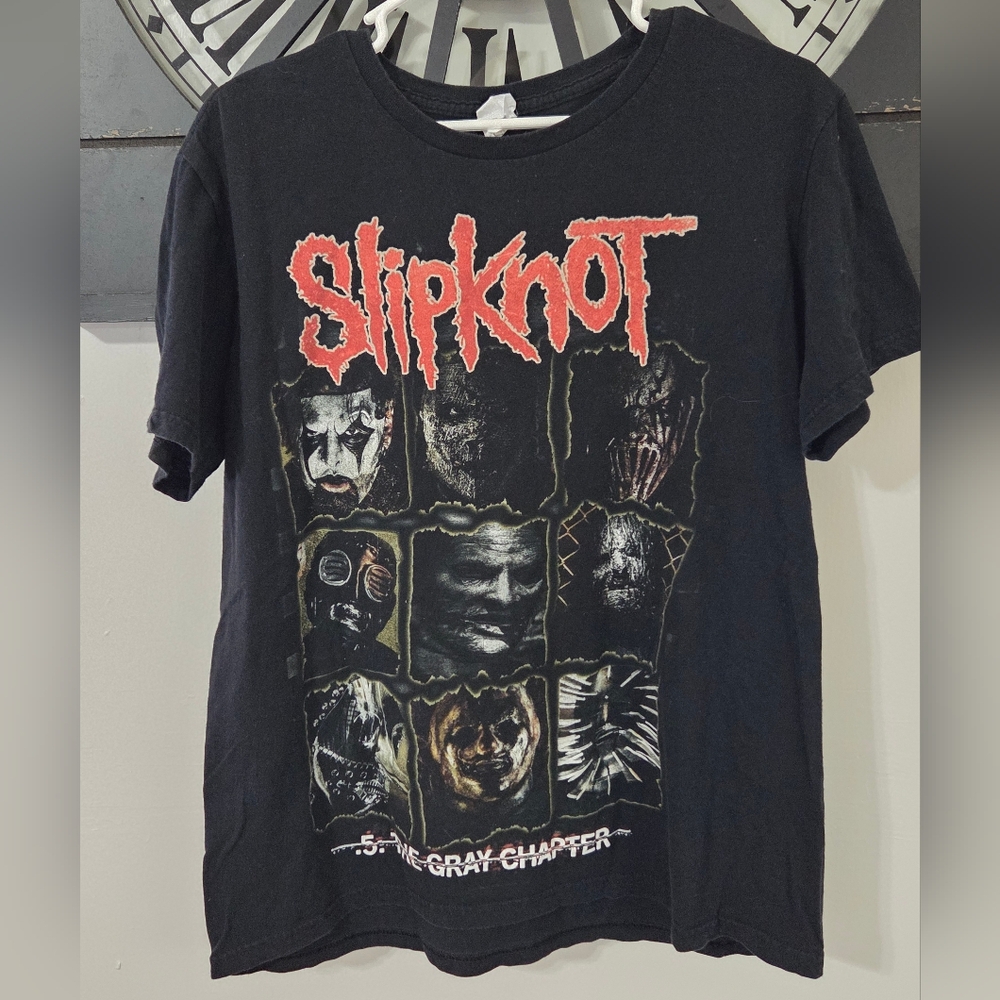 Vtg 2000s Slipknot The Gray Chapter Double Sided Metal Band Tee Large Bay Island - Picture 7 of 10